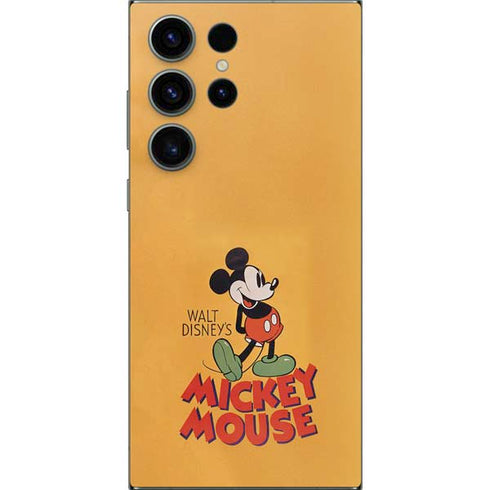 Disney Mickey Mouse Walt Disney Classic Character Galaxy S25 Ultra Skin